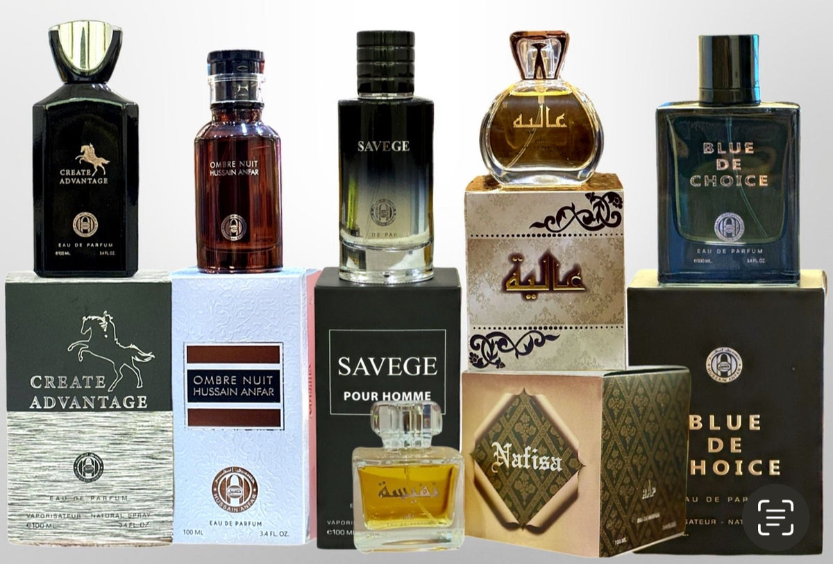 Create Advantage + Ombre Nuit + Savege + Aaliya + Nafisa
Blue De Choice - 100ML x6